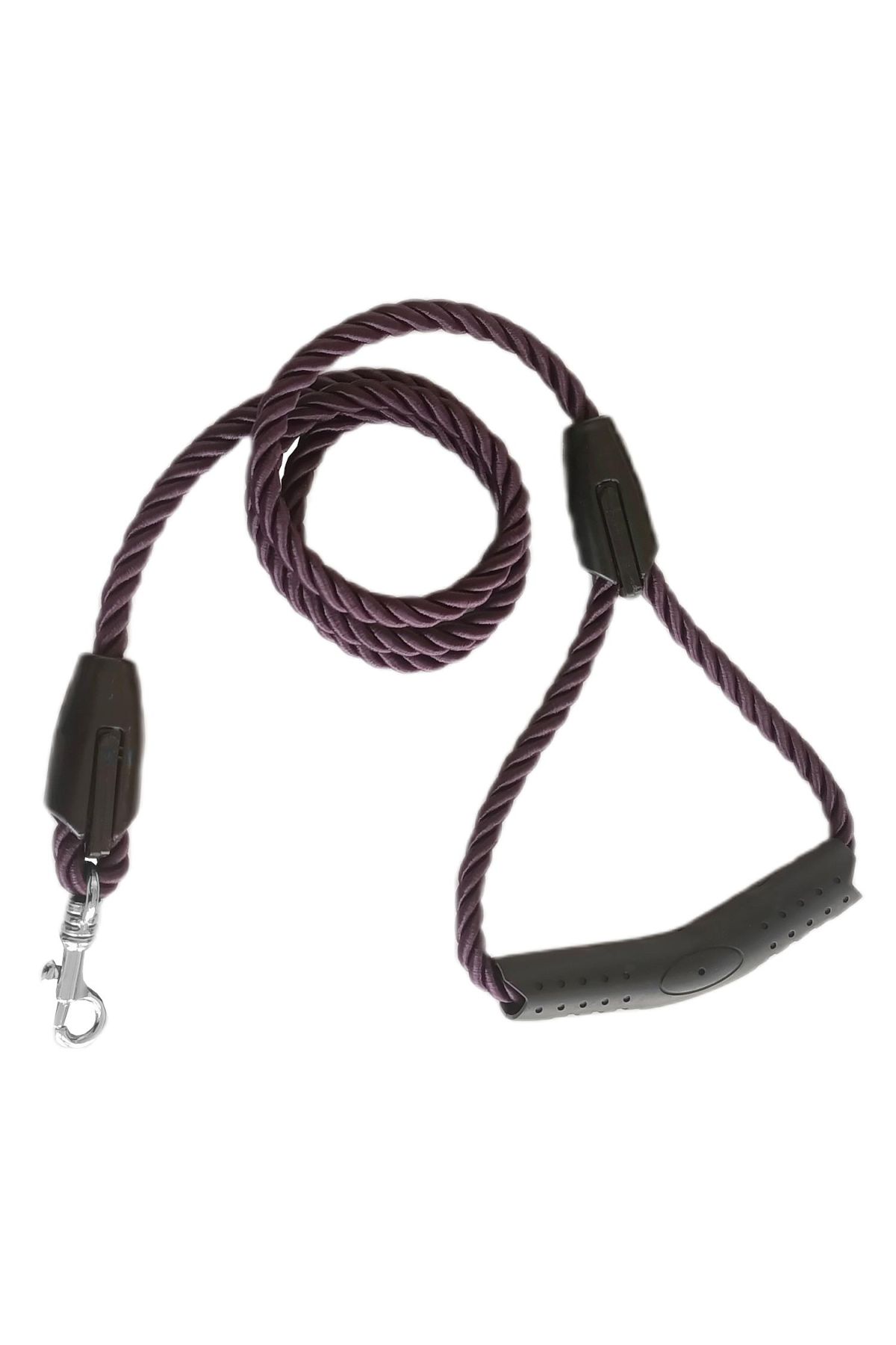 Üçlü Sarmallı Köpek Gezdirme Halatı 1 cm-120 cm Mor