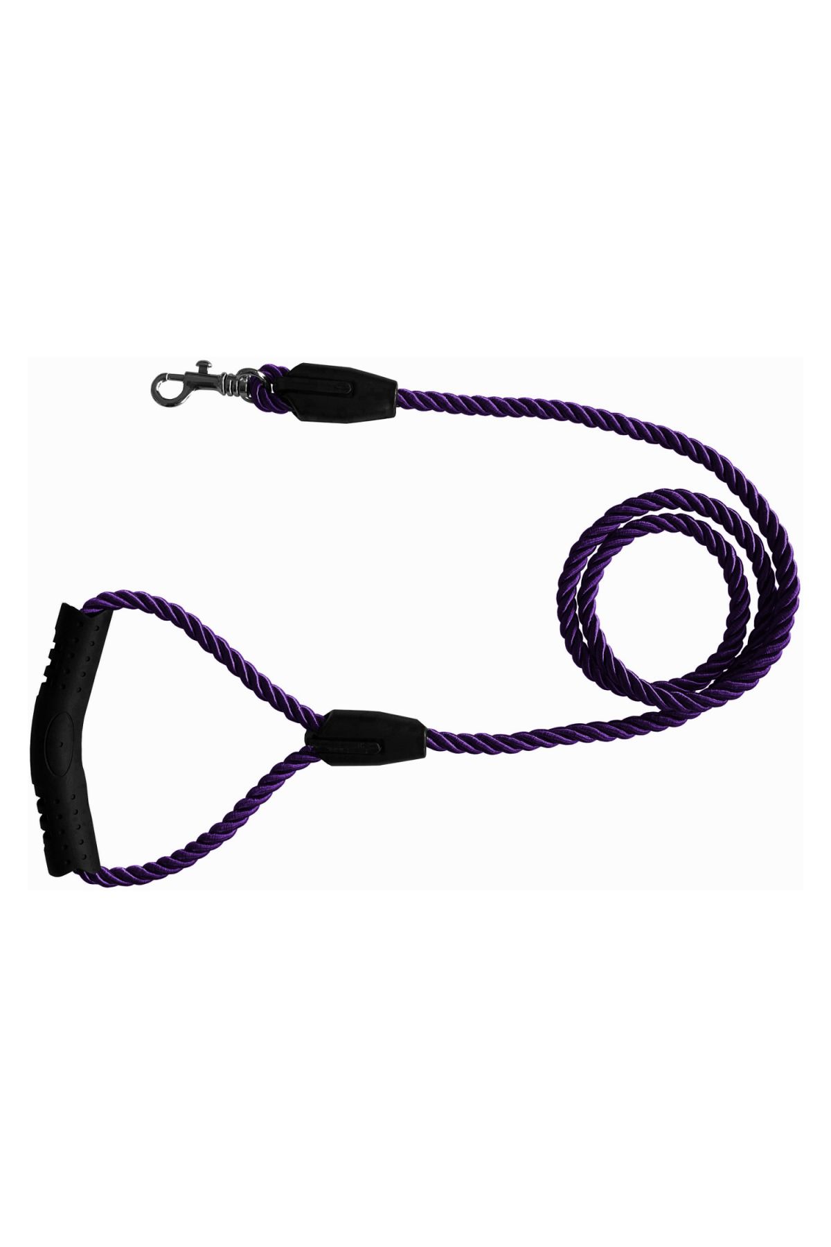 Üçlü Sarmallı Köpek Gezdirme Halatı 1 cm-120 cm Mor