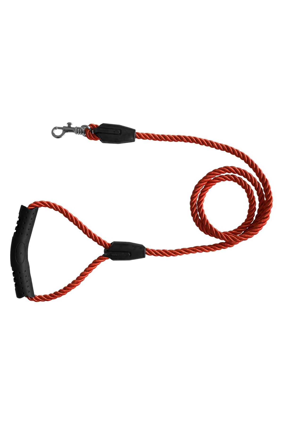 Üçlü Sarmallı Köpek Gezdirme Halatı 1 cm-120 cm Turuncu