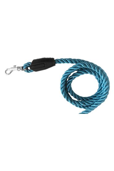 Üçlü Sarmallı Köpek Gezdirme Halatı 1 cm-120 cm Mavi