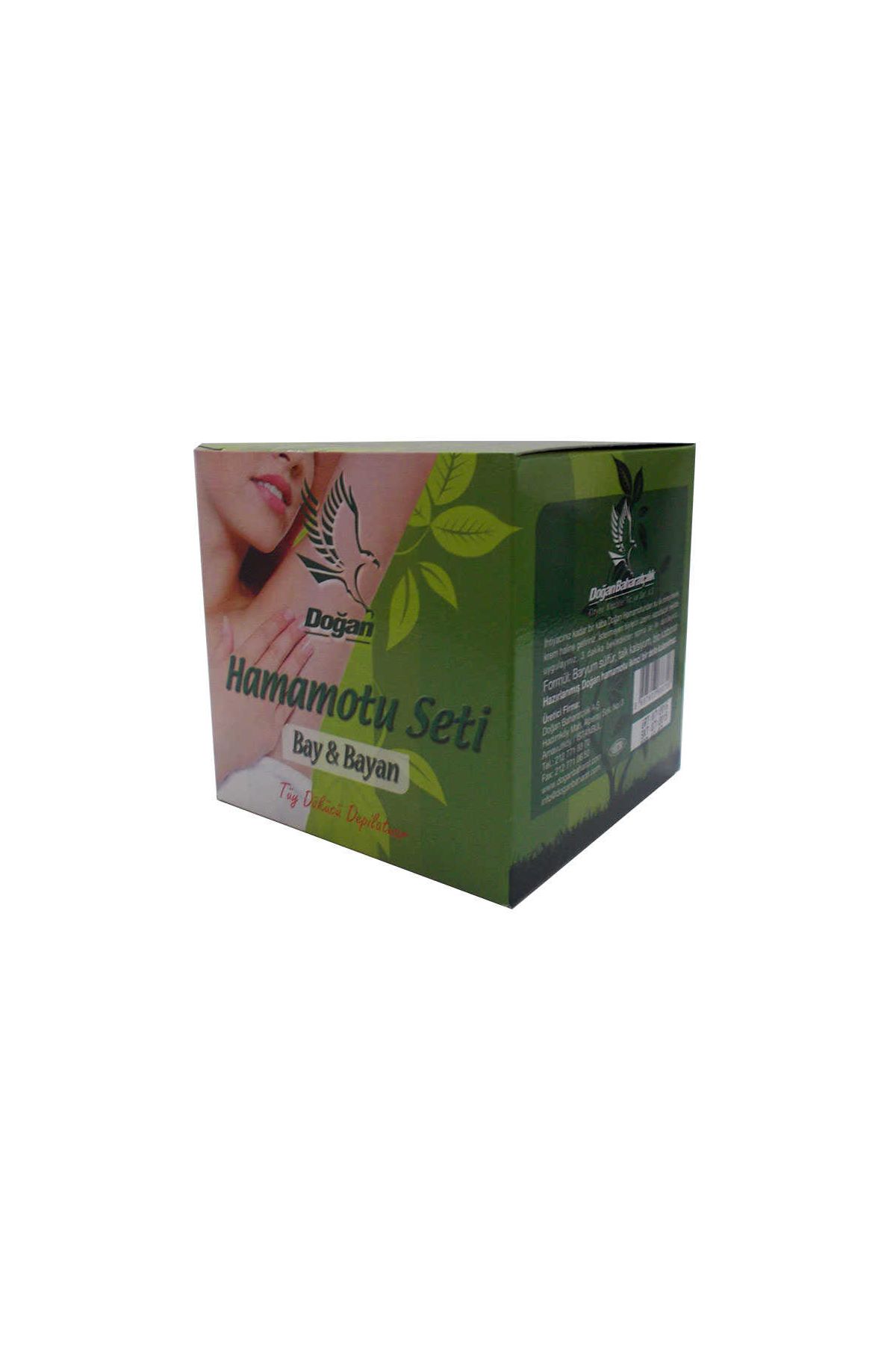 Hamamotu Seti Tüy Dökücü Toz Bay Bayan 100 Gr Kase Spatula Kolonyalı Mendil