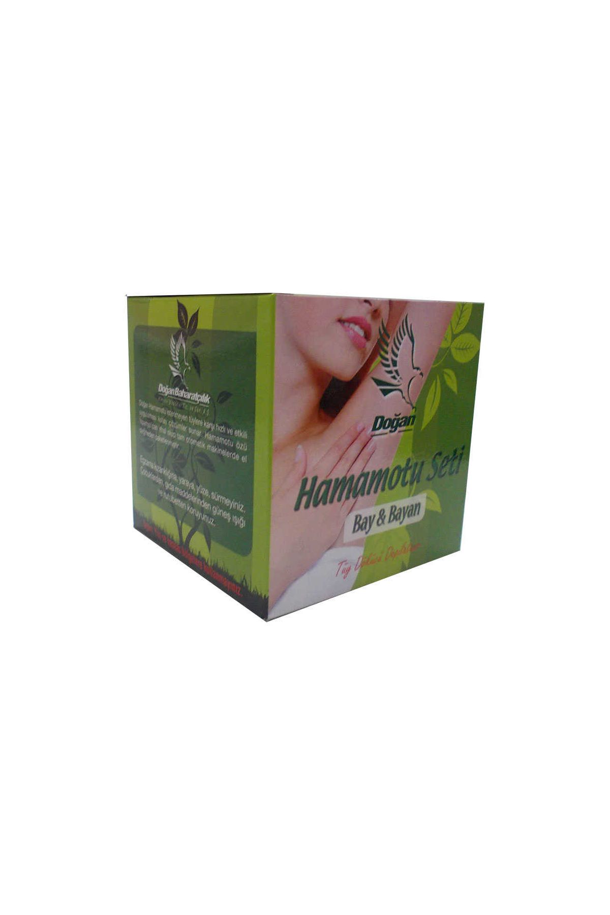 Hamamotu Seti Tüy Dökücü Toz Bay Bayan 100 Gr Kase Spatula Kolonyalı Mendil