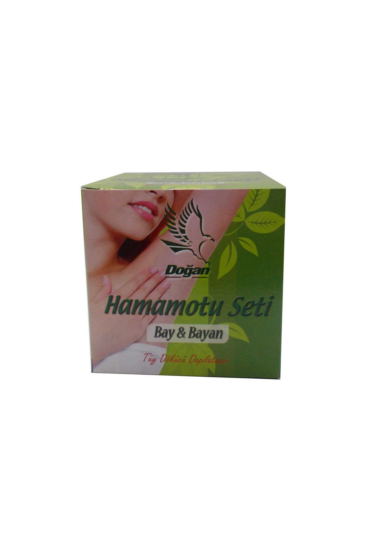 Hamamotu Seti Tüy Dökücü Toz Bay Bayan 100 Gr Kase Spatula Kolonyalı Mendil