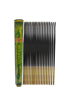 Moldavit Taşı 20 Çubuk Tütsü - Moldavite