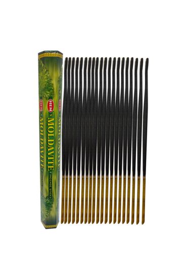 Moldavit Taşı 20 Çubuk Tütsü - Moldavite