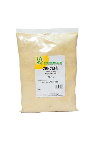 Zencefil Kökü Öğütülmüş Doğal 1000 Gr Paket