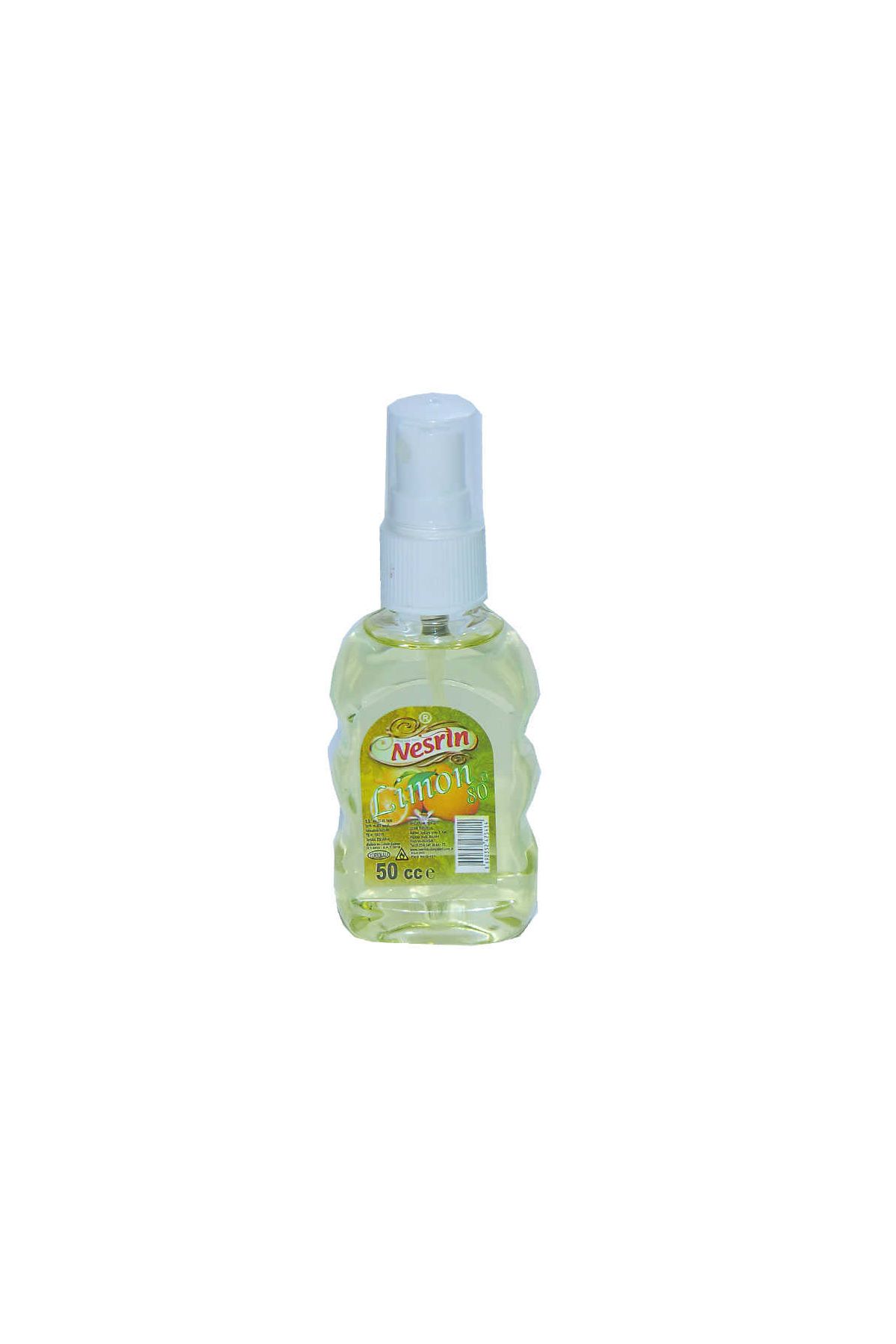 Limon Kolonyası 80 Derece Pet Şişe Sprey 50 ML