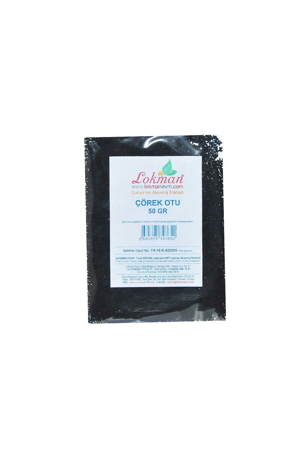 Çörek Otu Doğal Tane 50 Gr Paket