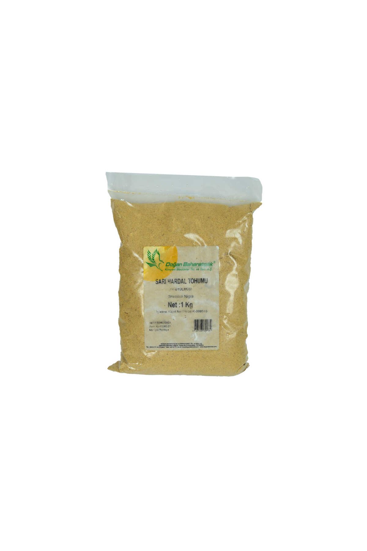 Hardal Tohumu Öğütülmüş Doğal Sarı 1000 Gr Paket