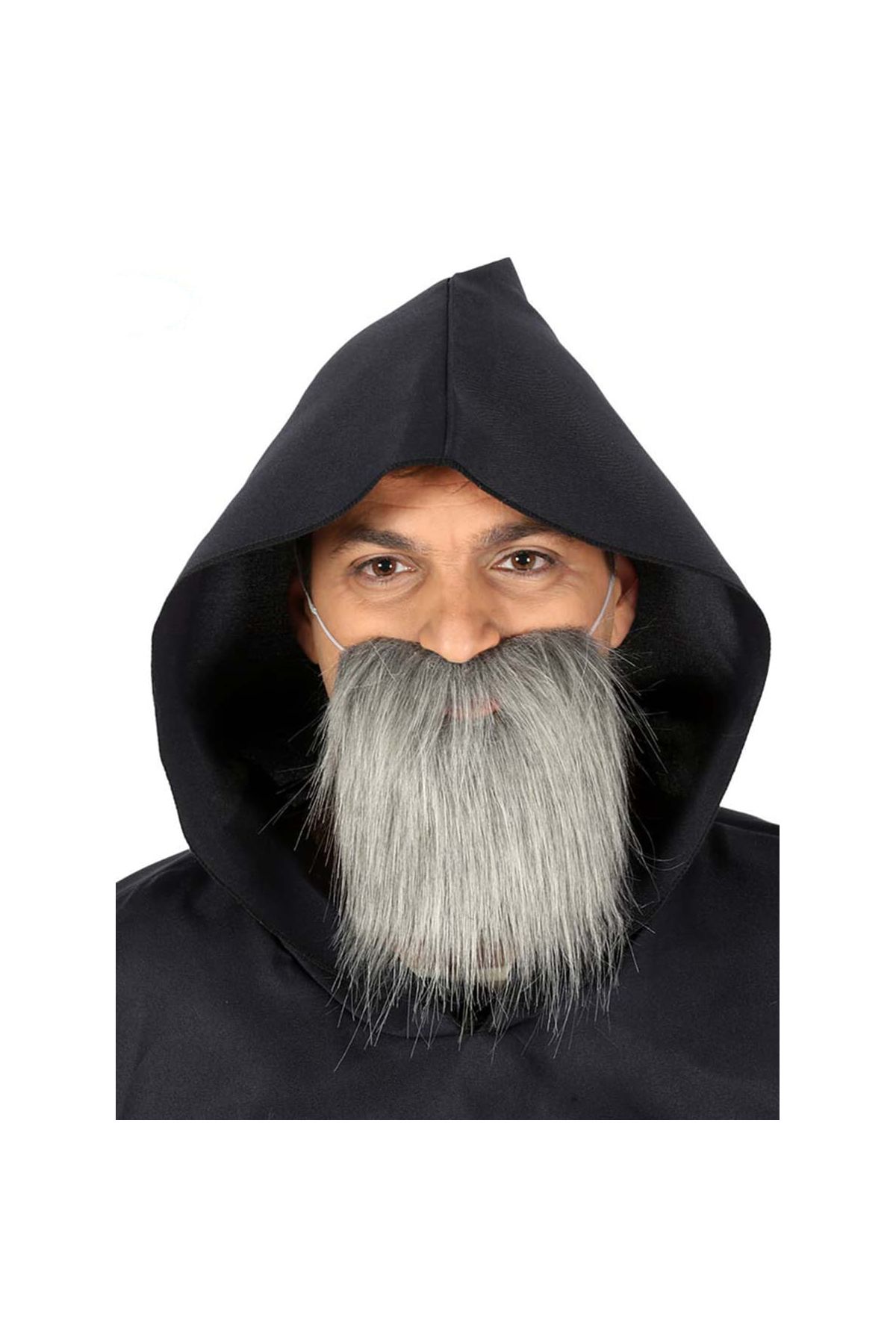 Kırçıllı Korsan Sakalı Gri Renk Takma Sakal