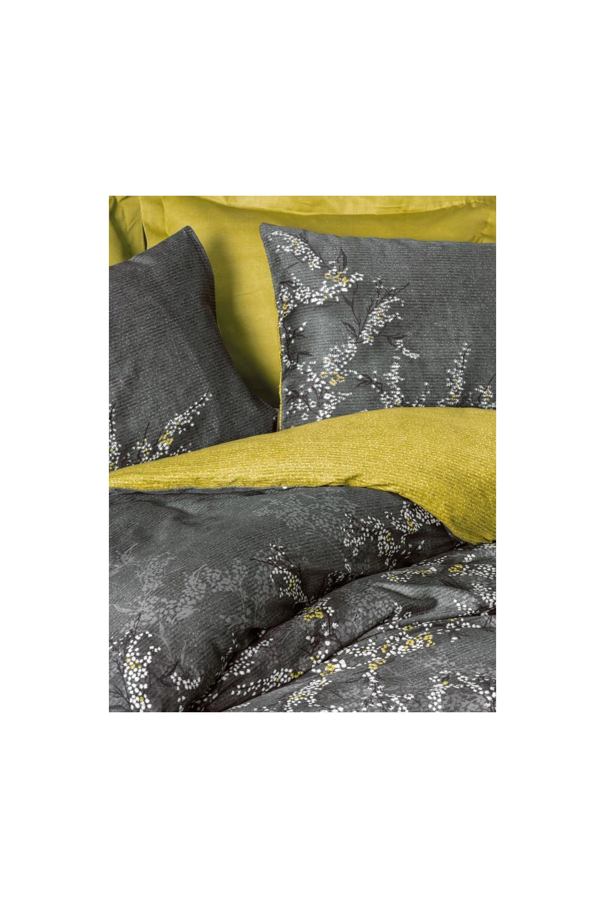 Çift Kişilik Saten Nevresim Takımı Libby Yeşil