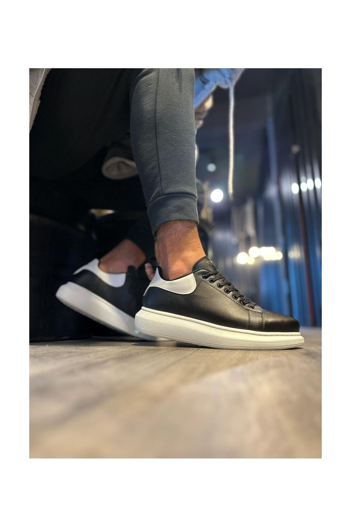 Yüksek Taban Günlük Ayakkabı  Siyah