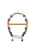 Renkli Boncuklu Oval Halkalı Papağan Salıncağı 15 cm-23 cm