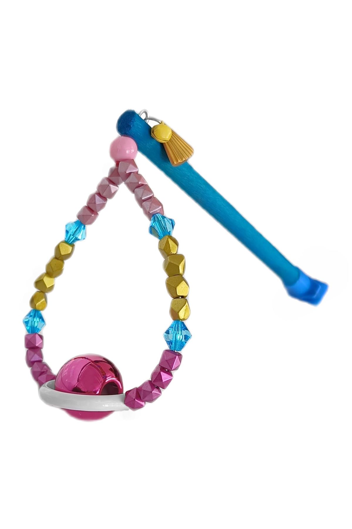 Tünekli Döner Toplu Kuş Oyuncağı 10 cm-16 cm Mavi