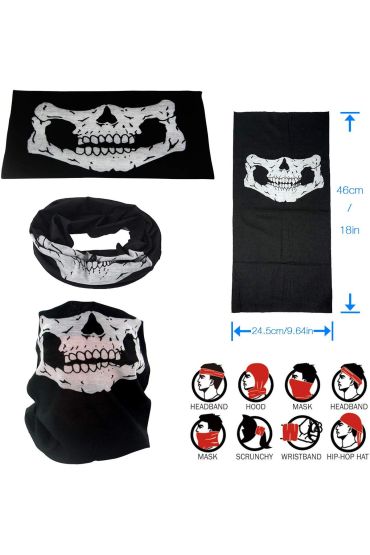Motorcu Boyunluk Baf Buff Bandana 25x48 cm Model 7
