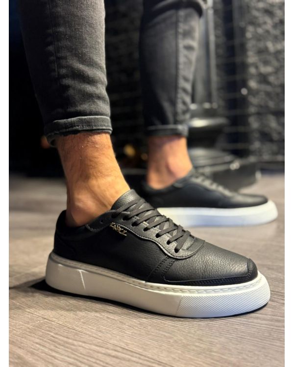 Günlük Ayakkabı  Siyah (Beyaz Taban)