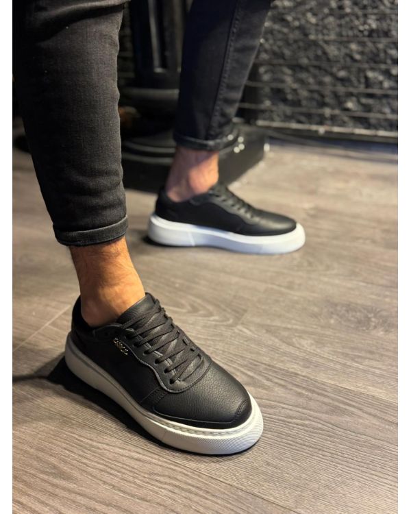 Günlük Ayakkabı  Siyah (Beyaz Taban)