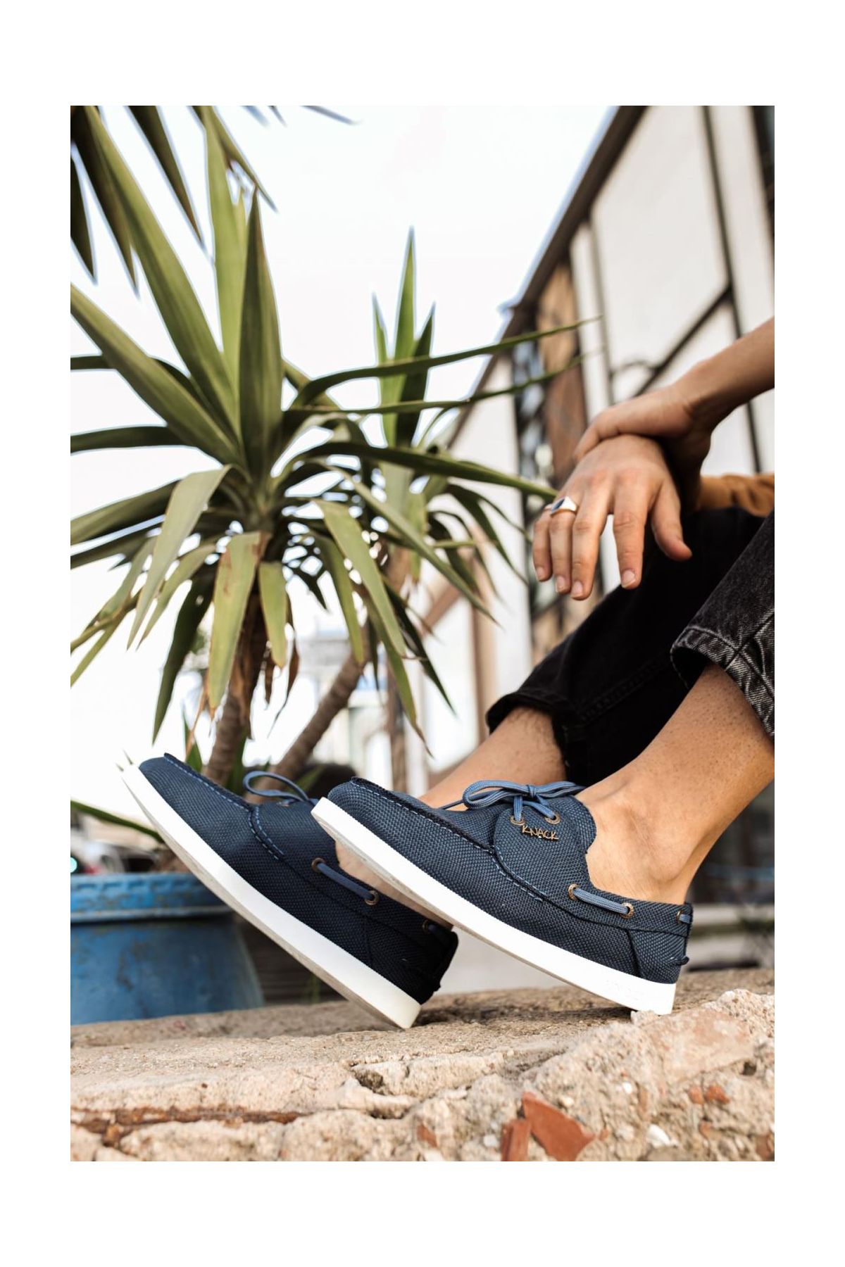 Mevsimlik Keten Ayakkabı  Mavi