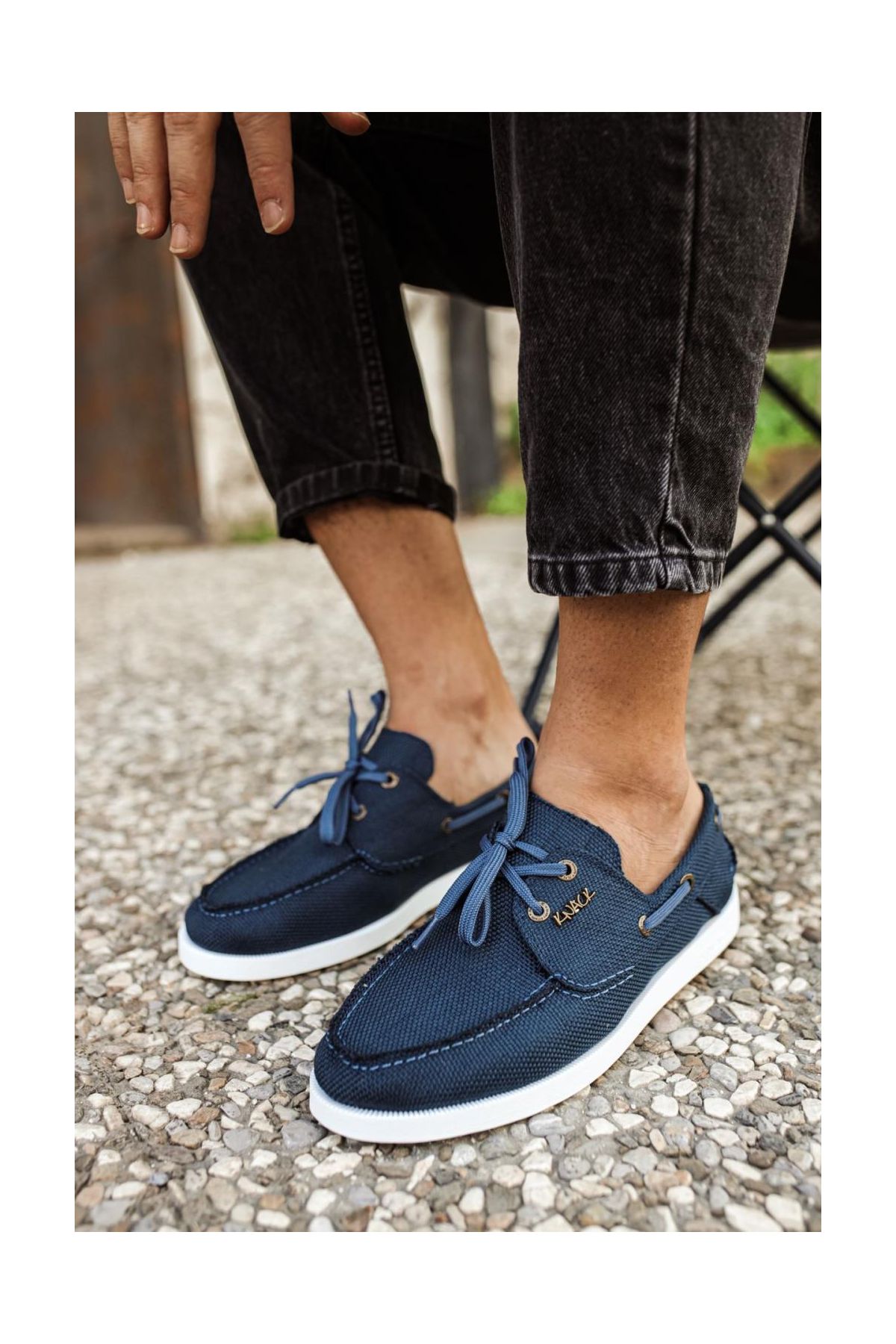 Mevsimlik Keten Ayakkabı  Mavi