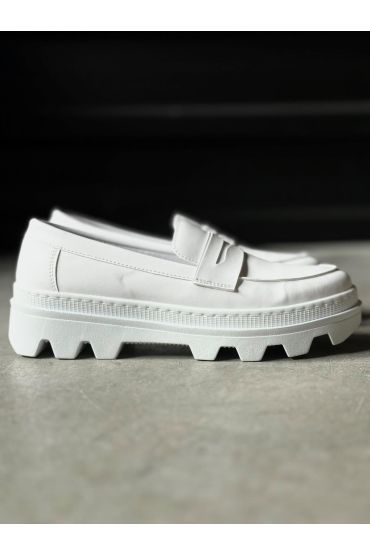 Yüksek Taban Klasik Ayakkabı  Beyaz