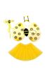 Sarı Renk Arı Kostüm Seti (Tütü, Kanat, Taç, Asa)