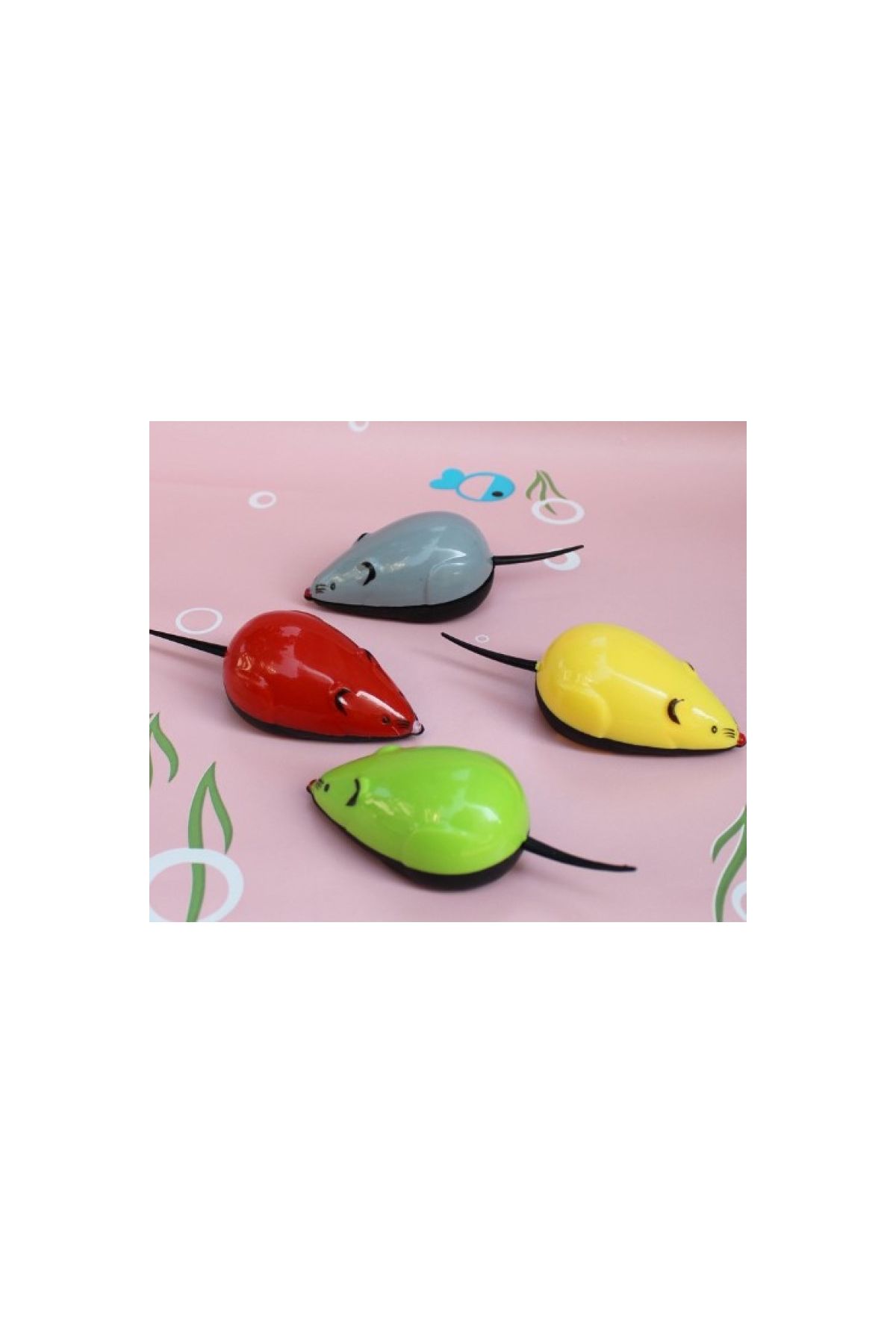 Çek Bırak Renkli Hareketli Fare 9×3.5×3CM Karışık Renklerde 1 Adet