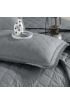 Çift Kişilik Yatak Örtüsü Tafana V6 Gri