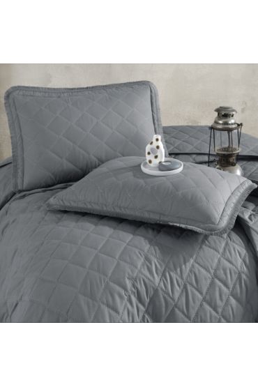 Çift Kişilik Yatak Örtüsü Tafana V6 Gri
