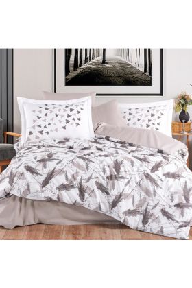 Tek Kişilik Poplin Nevresim Takımı Silva Taş