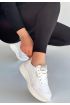 Yejja Beyaz Cilt Bağcıklı Spor Ayakkabı