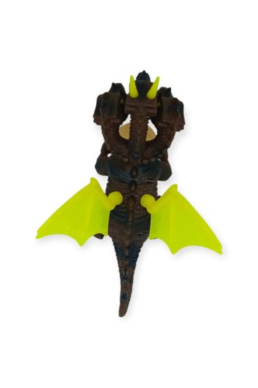 3 Başlı Mitolojik Ejderha - Pilli Yerde Gezen Sesli Figür