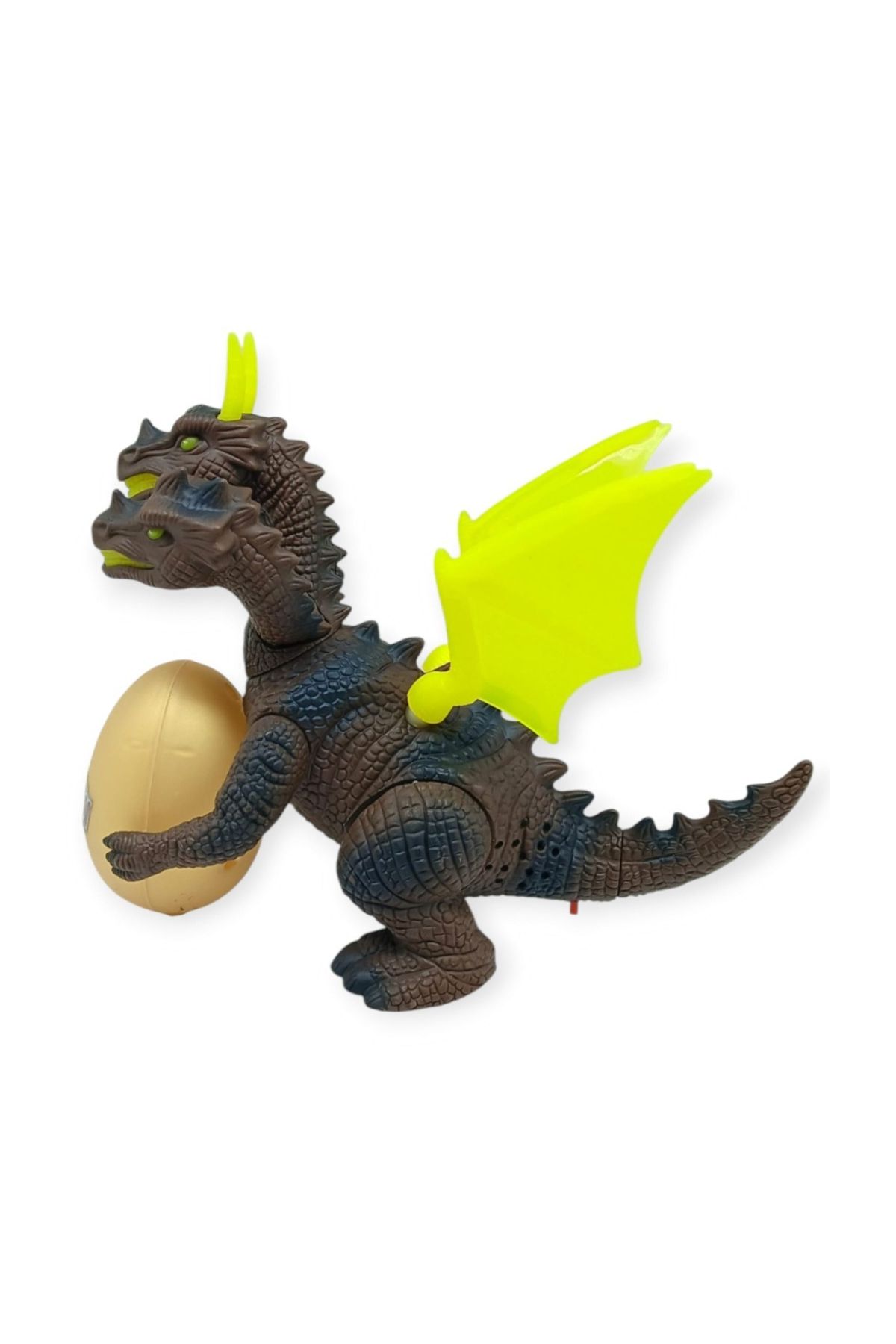 3 Başlı Mitolojik Ejderha - Pilli Yerde Gezen Sesli Figür