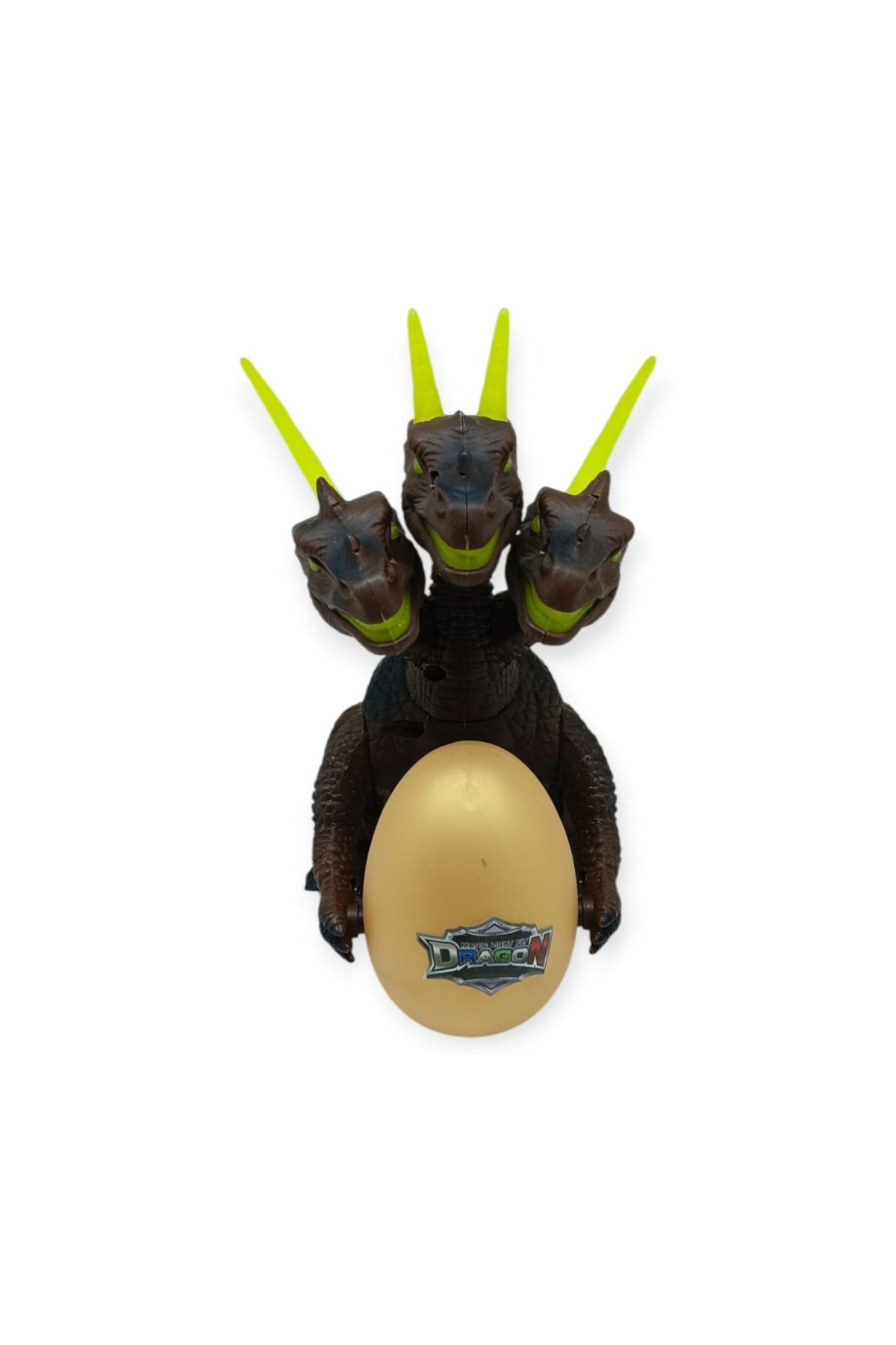 3 Başlı Mitolojik Ejderha - Pilli Yerde Gezen Sesli Figür