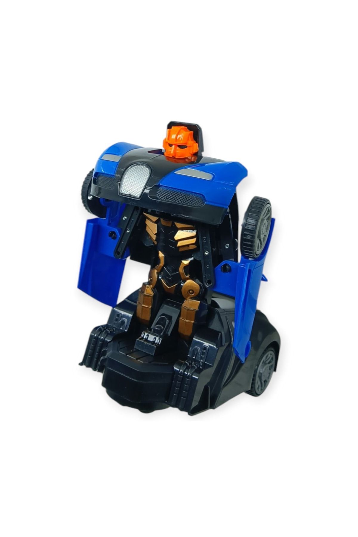 Robota Dönüşen Araba - Pilli Yerde Gezen Spor Araba