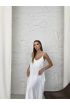 Aerobin uzun elbise beyaz pt