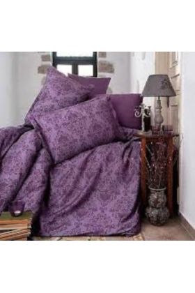 Tek Kişilik Saten Nevresim Takımı Kavala V2 Mor