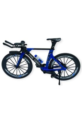 Model Araçlar -1/10 Metal Yarış Bisikleti 18 cm - Mavi