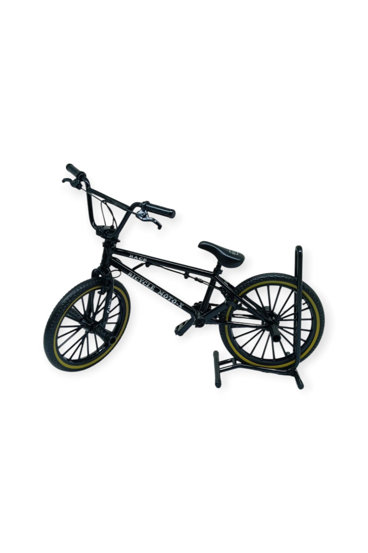 Model Araçlar -1:8 Metal BMX Bisiklet - Die -Cast 17 cm - Siyah