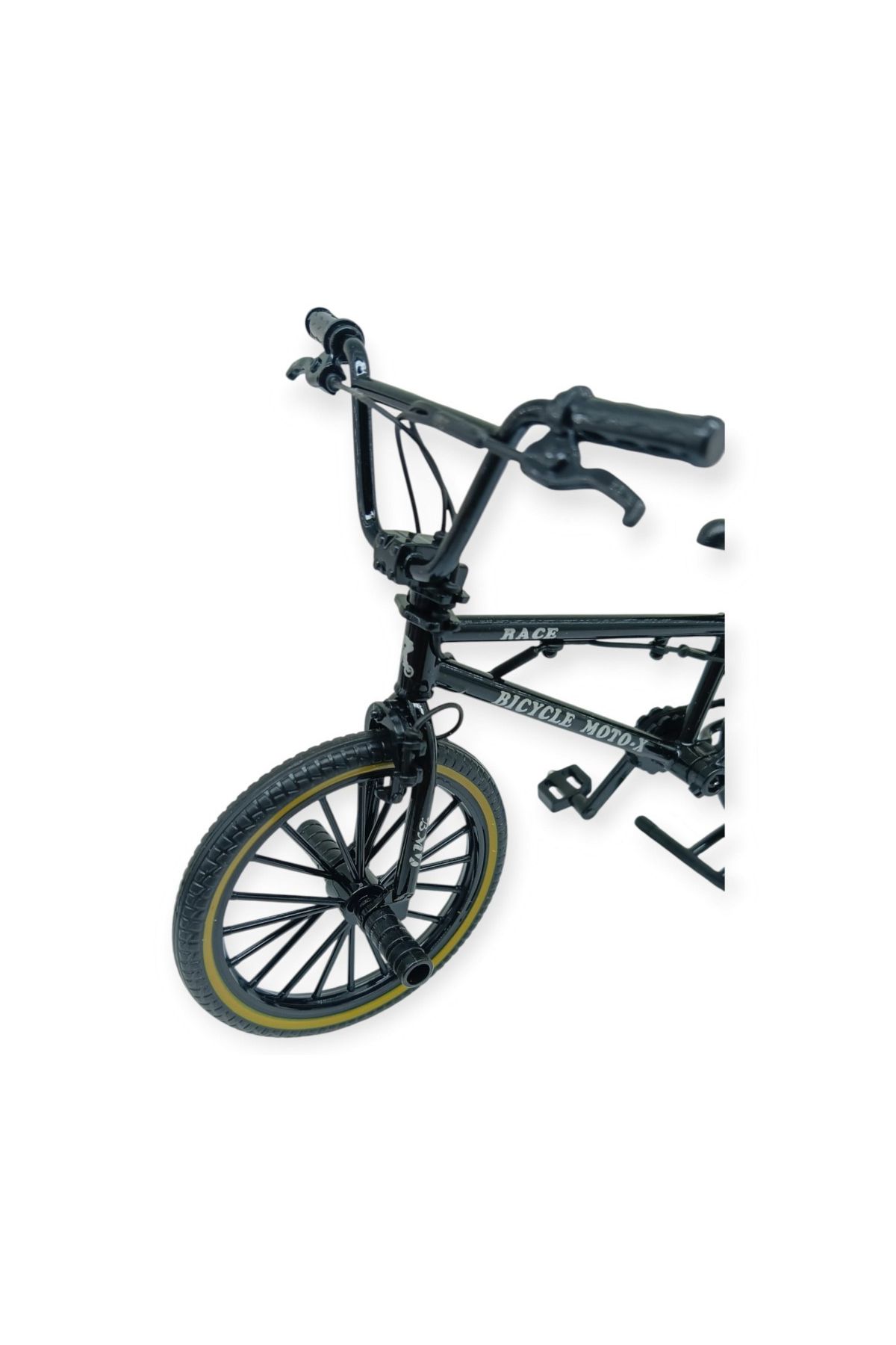 Model Araçlar -1:8 Metal BMX Bisiklet - Die -Cast 17 cm - Siyah