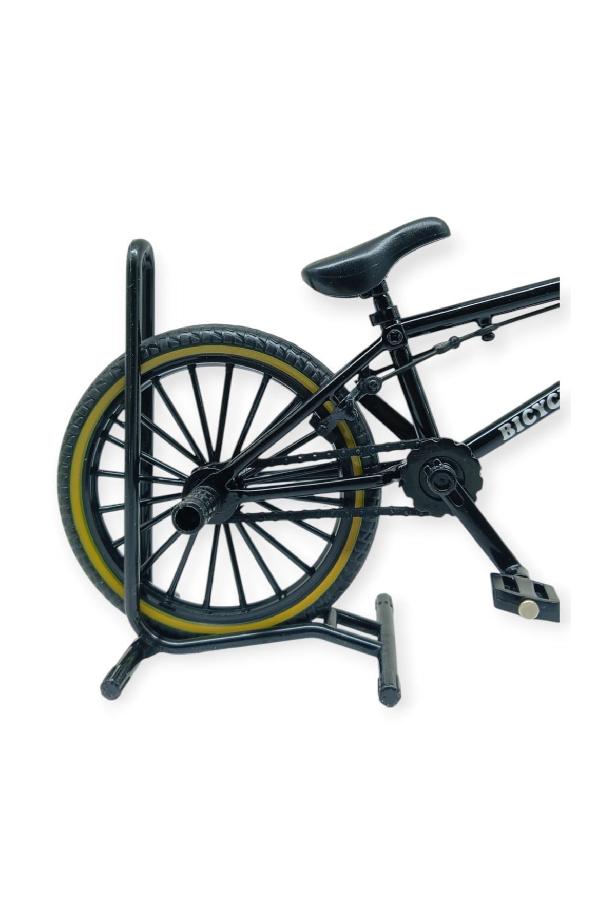 Model Araçlar -1:8 Metal BMX Bisiklet - Die -Cast 17 cm - Siyah