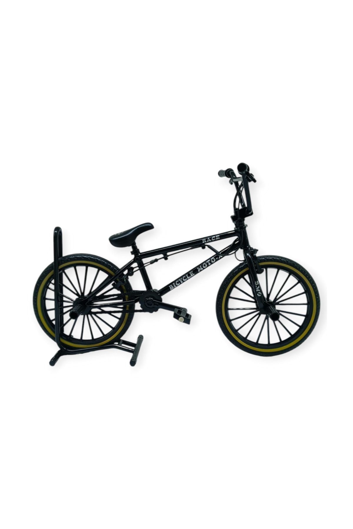 Model Araçlar -1:8 Metal BMX Bisiklet - Die -Cast 17 cm - Siyah