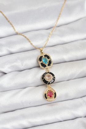 316L Çelik Vintage Model Kadın Kolye - TJ-BKO10815