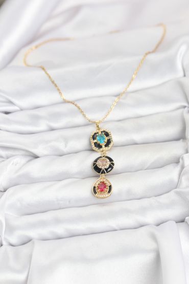 316L Çelik Vintage Model Kadın Kolye - TJ-BKO10815