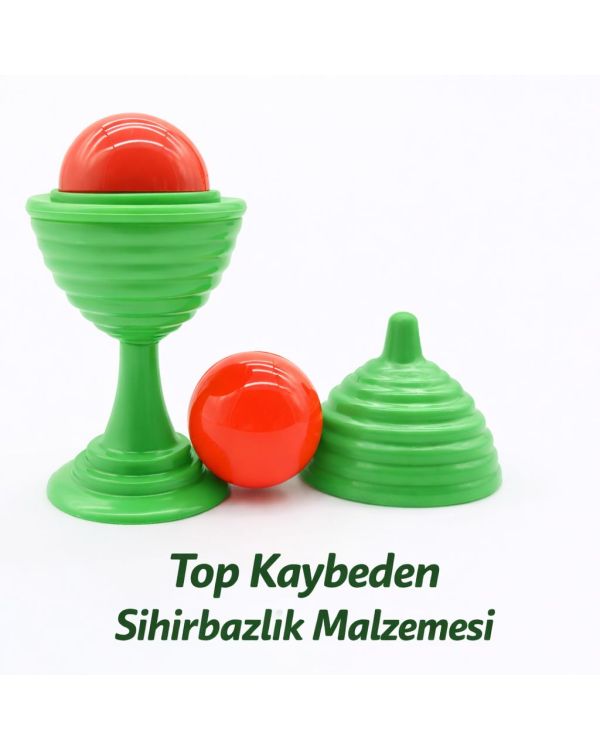 Yeşil Renk Sihirli Kupa Top Kaybetme Oyunu 7 cm