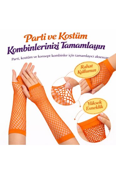 80’ler 90’lar Retro Tcu File Parmaksız Eldiven 26 cm