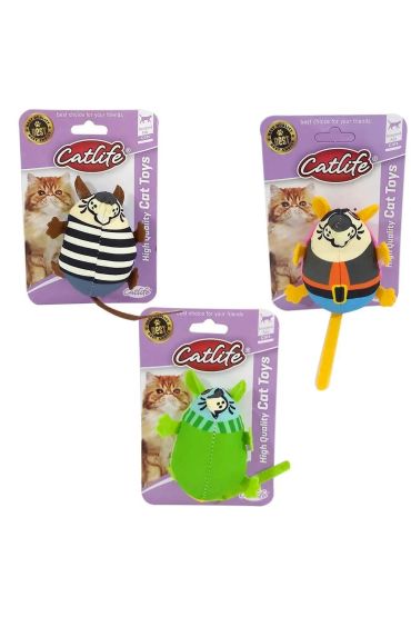 Sevimli Kumaş Fare Kedi Oyuncağı 17 cm Çeşitli Renklerde