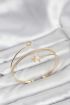 Yıldızlı Model Pirinç Gold Renk Kadın Bileklik - TJ-BB8261