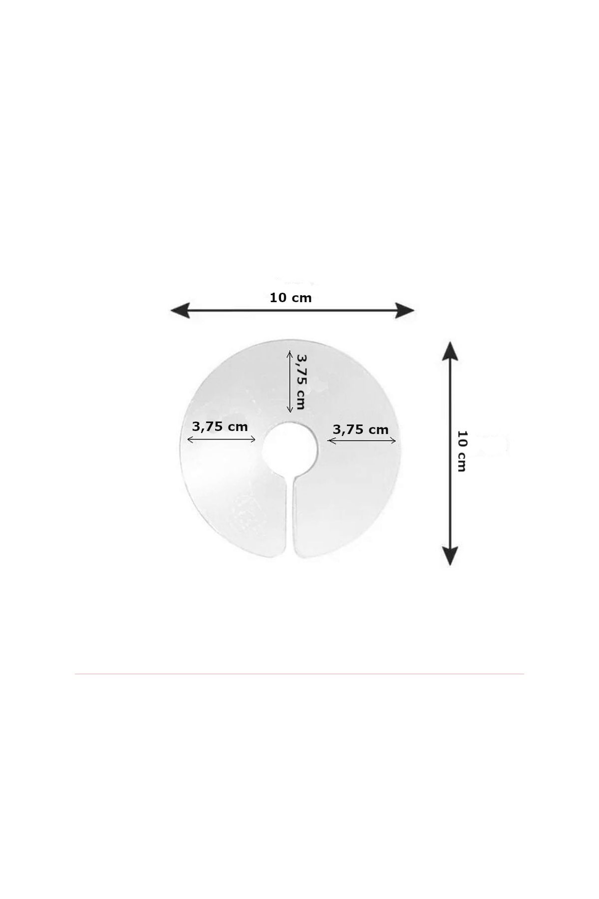 Elizabet Şeffaf Kuş Yakalığı 3.75 cm-10 cm Standart