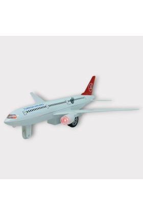 Çek Bırak Metal Yolcu Uçağı - 18 cm - Orta Boy