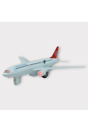 Çek Bırak Metal Yolcu Uçağı - 18 cm - Orta Boy